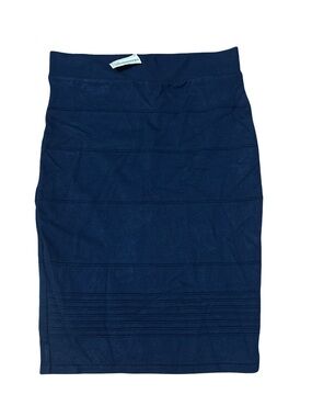 Wow Couture Navy Bandage Pencil Skirt